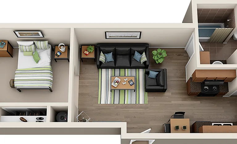 STUDIO - Gateway at Huntsville Apartments - Near Sam Houston State University Huntsville Texas TX