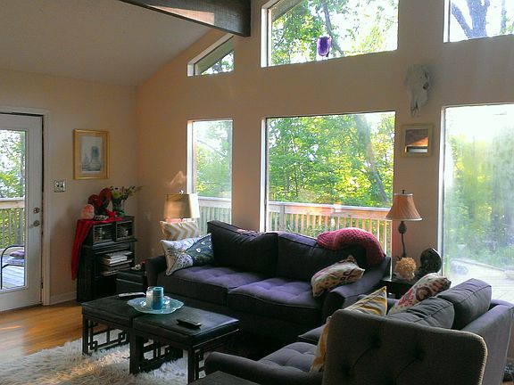 Large living area with fireplace