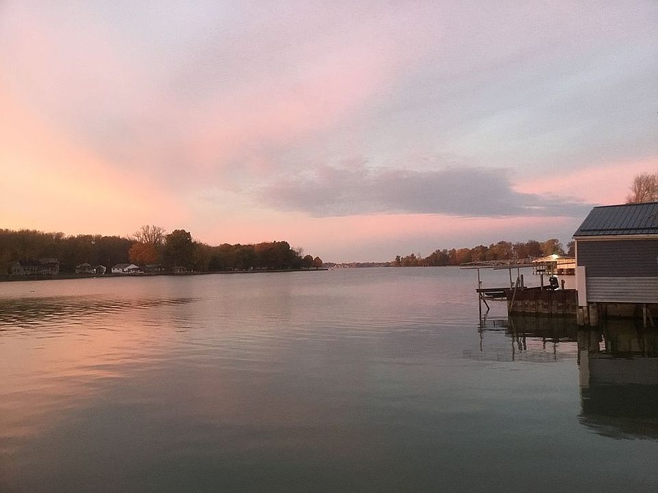  sunset over lake