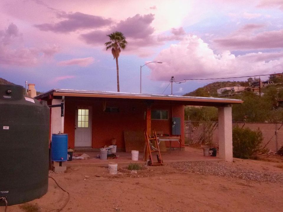 Back porch, back yard, rainwater cistern