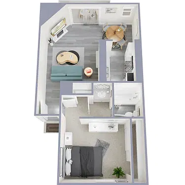 Floor plan has granite