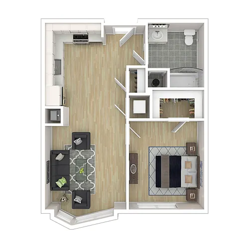 Floor plan 1H 1X1