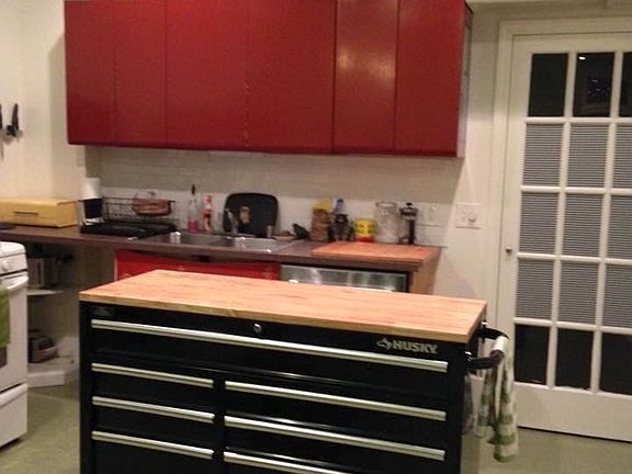 Kitchen area (tool box not included)