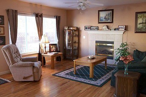 Family room with gas fireplace