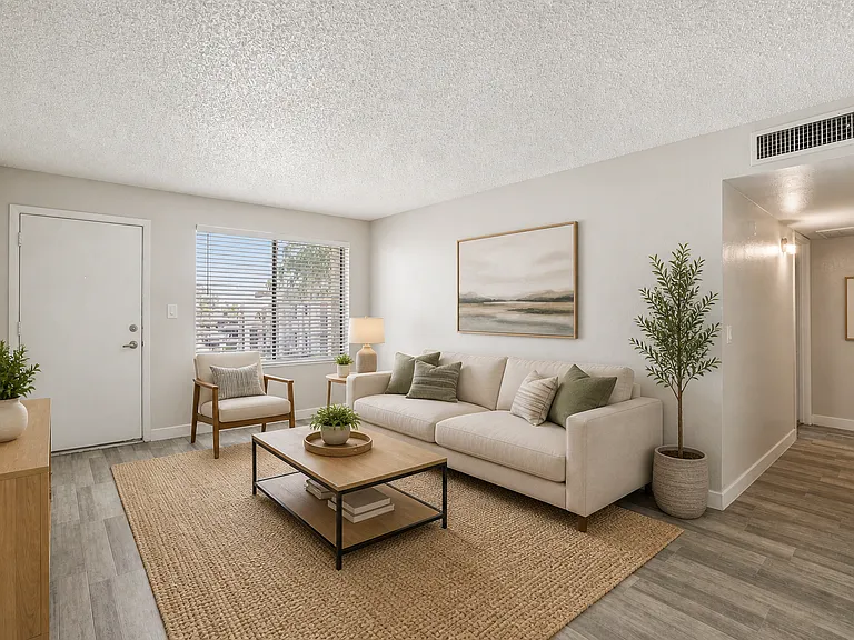 Modern minimalist living room