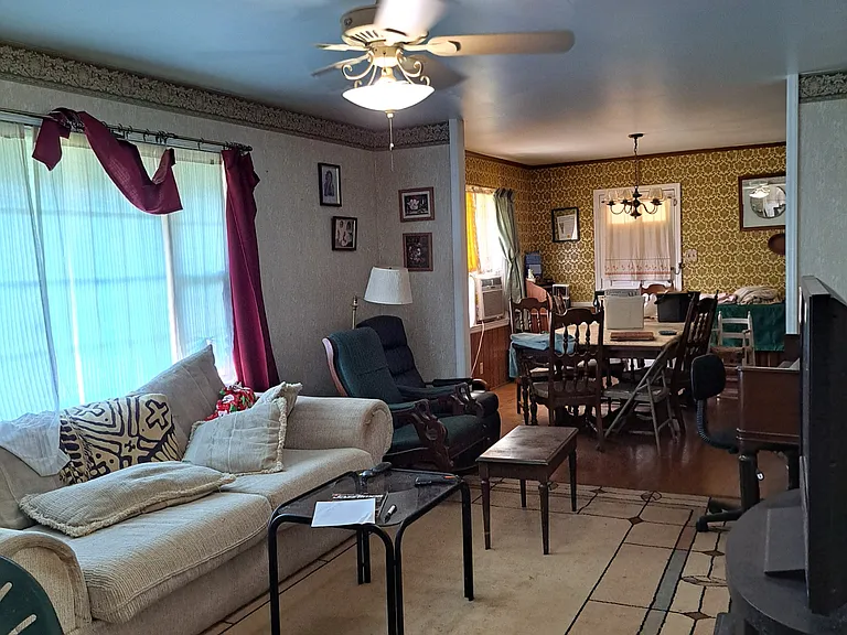 Living room looking into dining room