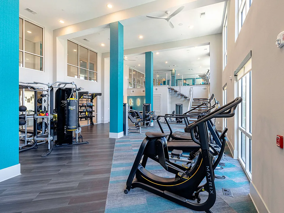 Two-Story Fitness Center with Cardio, Resistance & Free Weights