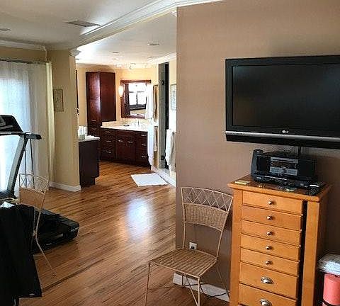 Master Bedroom work out area & Bath