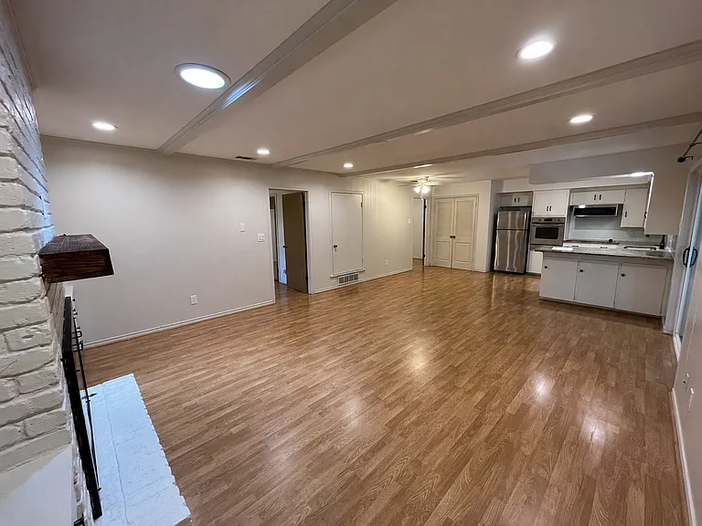 Large open kitchen and living room area