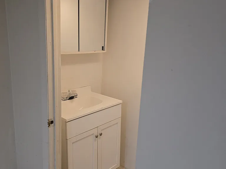 half powder room in basement