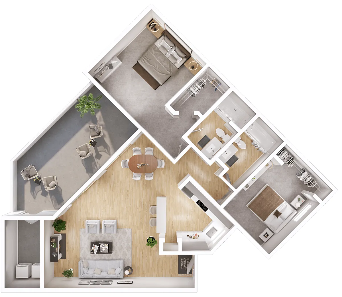 Floor plan 2D Renovation 2