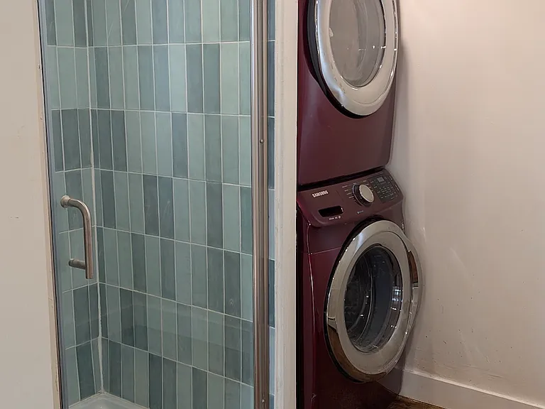 Second bathroom shower and laundry