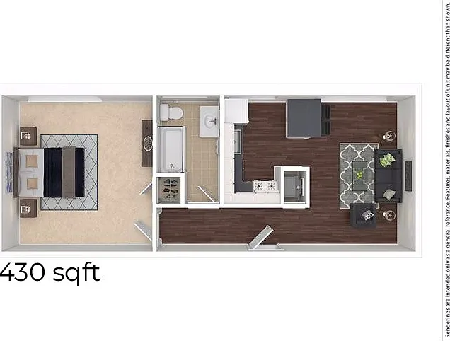 Athens 1BD 1Bath 430sqft Athens 1BD 1Bath 430sqft