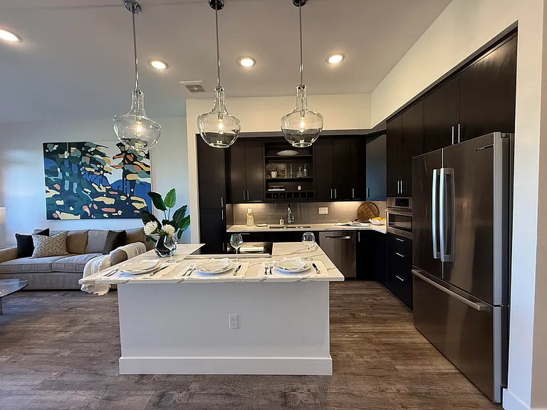 Large kitchen island and High-End Bosch Appliances