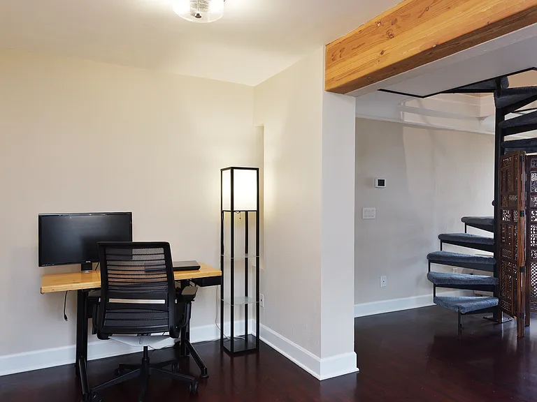 1st Floor - WFH Nook (w/ Spiral Staircase to Attic Rooms)