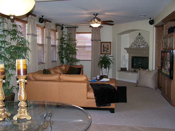 Fam Rm incl. Built-in Custom Cabinets 