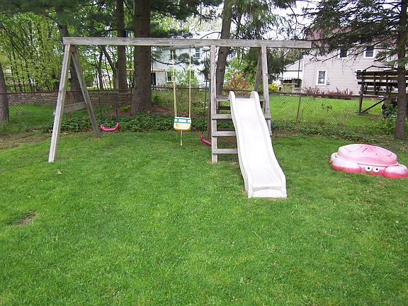 Swing set included