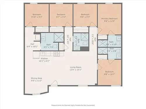 Floor plan 5 Bed 4 Bath Floor Plan