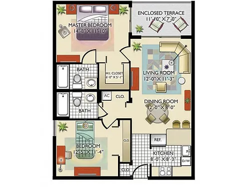Floor plan Model C