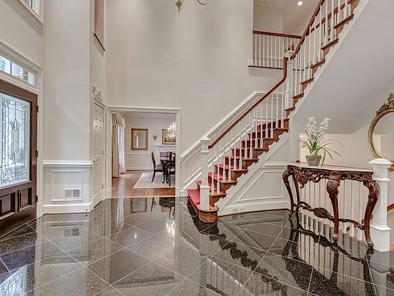 Two-story Foyer with granite floors