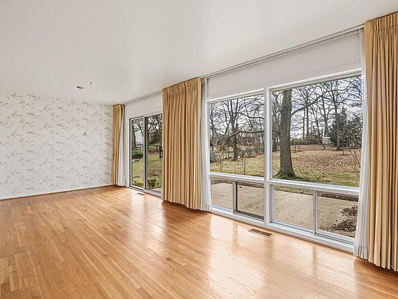 Main level is bright and open