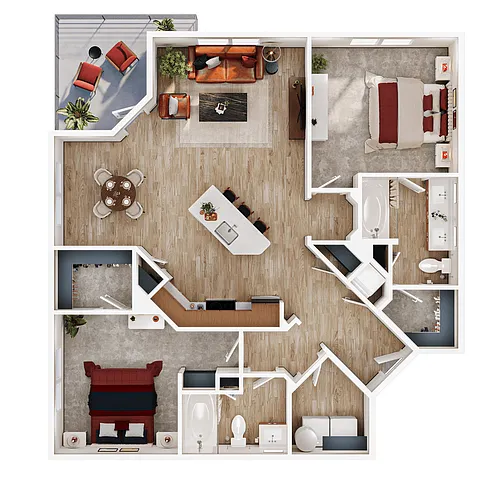 Floor plan B2-1