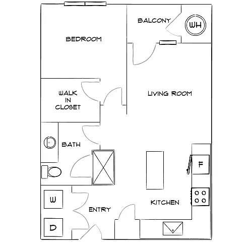 Floor plan Design 1B