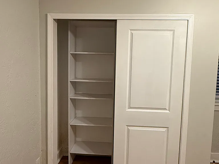 New build in bedroom closet