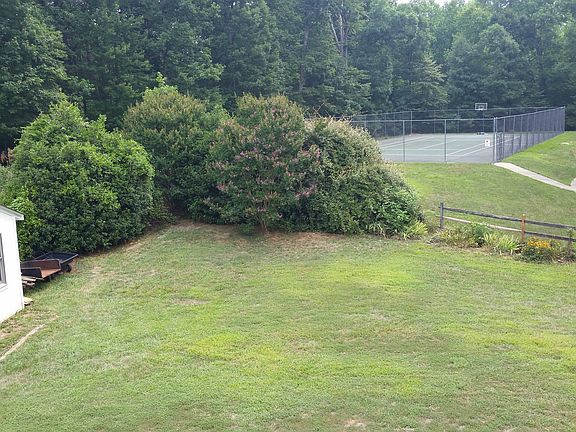 Backyard near play court