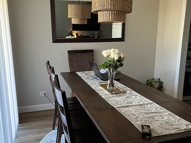 Dinning Room and Patio Door