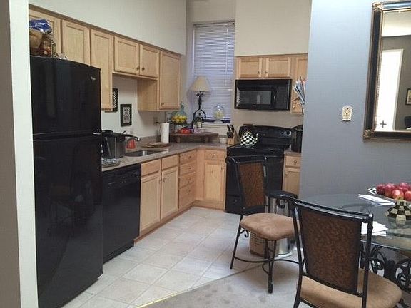 kitchen with solid counters