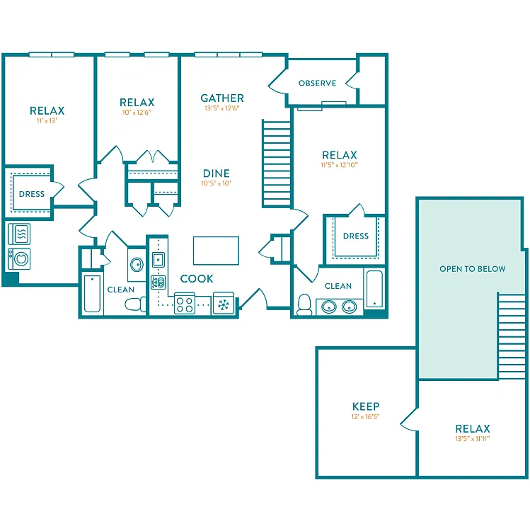 Floor plan Penwood Loft