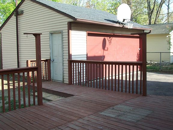 2 car garage + deck