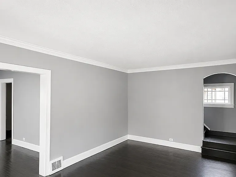 Main Living Area with Dark Hardwood Floors