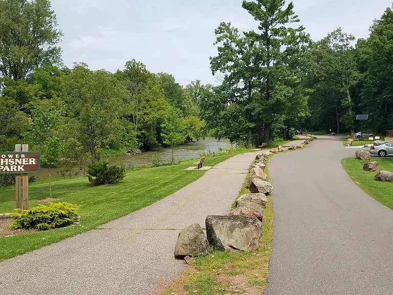 Lower Oshner Park is right across the street