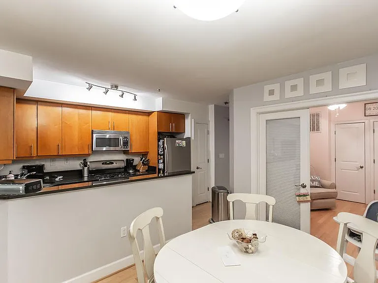 Dining room and kitchen