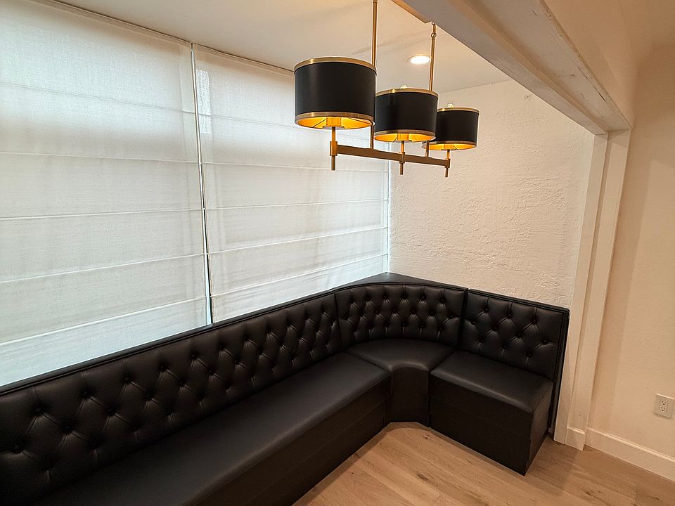 Wraps around both sides, seats up to 10