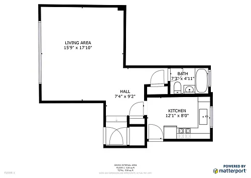 Floor plan Studio