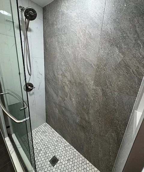 Also brand new shower