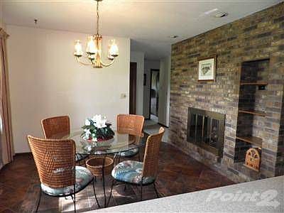Dining Area with Fireplace