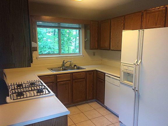 Kitchen with gas stove