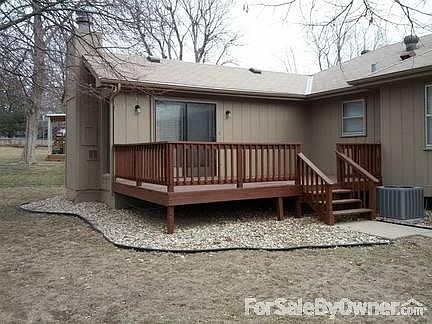 Large shaded deck
						:
						Ready to use deck w/ new stain.