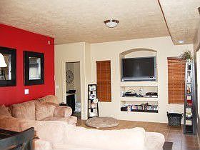 Family room and living room on main floor
