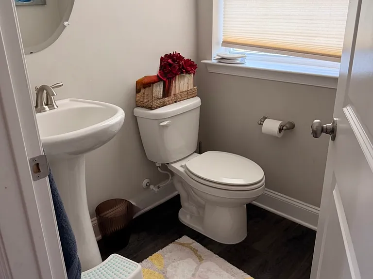 Powder room near the living room