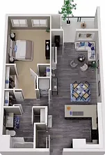 1 Bed Floorplan 1 Bed Floorplan