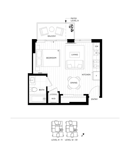 Floor plan T1-0906
