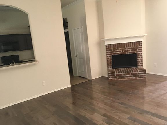 Living room with fireplace