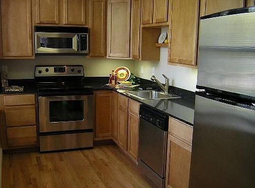 This is a model of what the kitchen looks like. Stainless s
