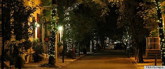 View down Addison Street