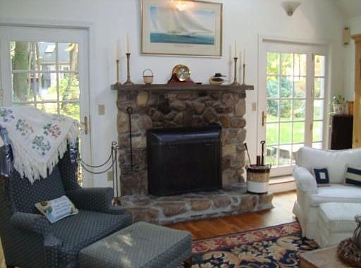 Stone Fireplace